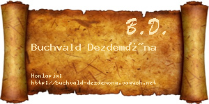 Buchvald Dezdemóna névjegykártya